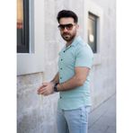 ahmetkoc collection Keten Gömlek Kısa Kol Turkuaz Renk - XL - Turkaz