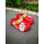 Ahs Calx Çocuk Kırmızı Renk Havuç Tavşan Figürlü Kaydırmaz Sandalet Crocs Terlik