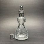 Ahsa Ticaret 1 Adet 80 cc Gelin Model Cam Parfüm Kolonya Şişesi - Hediyelik Kolonya Şişesi - 80 ml - Şeffaf