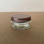 Ahsa Ticaret 3 Adet 50 cc Cam Krem Kavanozu - Metal Kapaklı - 50 ml Cam Paşabahçe Krem Kavanozu - Bronz