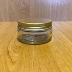 Ahsa Ticaret 3 Adet 50 cc Cam Krem Kavanozu - Metal Kapaklı - 50 ml Cam Paşabahçe Krem Kavanozu - Gold