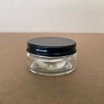 Ahsa Ticaret 3 Adet 50 cc Cam Krem Kavanozu - Metal Kapaklı - 50 ml Cam Paşabahçe Krem Kavanozu - Siyah