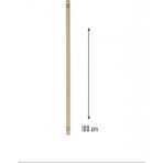 Ahşap 100 cm Hamur Açma Şekillendirme Oklavası -56041 - Renkli