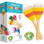 Ahşap 2'li Marakas Seti ile Ritim ve Eğlence Keyfi - Seçenek 1 - Altın