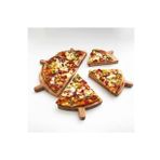Ahşap 6 Dilimli Pizza Sunumluk Tepsi Pizzalık Peynir Sunum Sucuk Sunum Tepsi