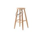 Ahsap 65 Cm Yuvarlak Bar Tabure Sandalye