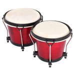 Ahşap Afrika Bongos Drum Djembe Alaşım Kırmızı Ritim Oyuncak Çocuk Müzikal Öğrenme