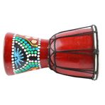 Ahşap Afrika Davul Djembe el Perküsyon enstrümanı Çocuklar Için Yetişkinler 5in Taşınabilir Gevrek Ses
