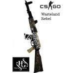 Ahşap Ak-47 Wasteland Rebel Lastik Atar Oyuncak, Renkli ve Eğlenceli Hediye Seçeneği - Seçenek 1 - Altın - Turkuaz