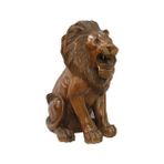 Ahsap Aslan Figuru 50 Cm