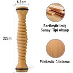 Ahşap Ayak Masaj Rolü Derin Doku, Plantar Fasciitis Rahatlaması & Refleksoloji