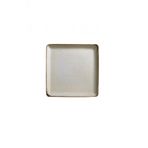 Ahşap Ayaklı Pearl Kare 25 Cm Servis Tabağı Tarçın 9 Cm