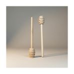 Ahşap Bal Kaşığı, Ikili Set, Doğal Renk, Tahta, Bal Servis Kepçesi, Çay ve Kahvaltı Için - Option-1