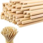 Ahşap Bambu Çubukları 5 Mm 10 Cm 150 Adet