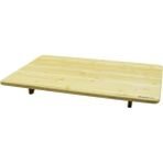 Ahşap Bambu Kesme Tahtası, Ayaklı, 40X60X7CM, Sofra Kullanımı - Açık Beyaz - Gri - Seçenek 1