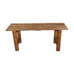 Ahşap Bank Bench Sandalye Mutfak Bank Ceviz 100cm X 30cm Kahverengi
