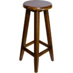 Ahşap Bar Taburesi 70 cm - Ceviz