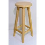 Ahşap Bar Taburesi 70 cm - Sarı