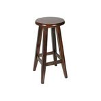 Ahşap Bar Taburesi, Kahverengi, 80 cm Yükseklik, Country Tarzı, Uzun