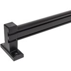 Ahşap Başlıklı 2 Kanallı Alüminyum Dekoratif Ray Korniş Modern Rustik SİYAH (125 cm)