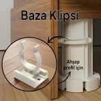 Ahşap Baza Klipsi Mutfak Dolap Tezgah Alt Kısım Kapatma Klips Mobilya Ayak Tutucu Toka