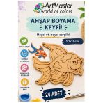 Ahşap Boyama Balık 24 Adet 10X15cm Boyama Deniz Figürü Etkinlik Çoçuk Gelişim Motor Beceri Kreş Anasınıfı