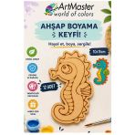 Ahşap Boyama Deniz Atı 12 Adet 10X15cm Boyama Deniz Figürü Etkinlik Çoçuk Gelişim Motor Beceri Kreş Anasınıfı