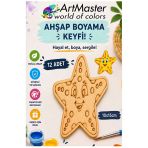 Ahşap Boyama Deniz Yıldızı 12 Adet 10X15cm Boyama Deniz Figürü Etkinlik Çoçuk Gelişim Motor Beceri Kreş Anasınıfı