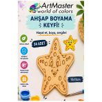 Ahşap Boyama Deniz Yıldızı 24 Adet 10X15cm Boyama Deniz Figürü Etkinlik Çoçuk Gelişim Motor Beceri Kreş Anasınıfı