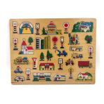 Ahşap Bultak Şehir Puzzle