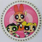 Ahşap Çanta Plakası 7245 Powerpuff Girls