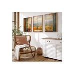 Ahşap Çerçeveli 3 Lü Soyut Tablo Home Ev Salon Oturma Odası Yatak Odası Balkon Dekor, J10351C