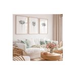 Ahşap Çerçeveli 3 Lü Soyut Tablo Home Ev Salon Oturma Odası Yatak Odası Balkon Dekor, J225D