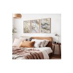 Ahşap Çerçeveli 3 Lü Soyut Tablo Home Ev Salon Oturma Odası Yatak Odası Balkon Dekor, U22D