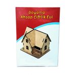 Ahşap Çiftlik Evi Maketi - 3 Boyutlu Ve Kutulu- Ücretsiz Kargo