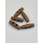 Ahşap Çoban Düğme 5 Li Set / 4 cm / - Sütlü Kahve