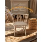 Ahşap Çocuk Omurga Sandalye - 6456 Ecorce Tube Marron - Polyester