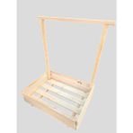 Ahsap Craft Ahşap Kasa, Ahşap Bebek Kırk Sepeti Büyük Boy - 40 x 30