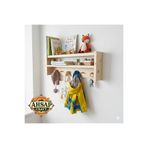 AHŞAP CRAFT Ahşap Montessori Tekli Raf Askılık