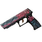 Ahşap CS-GO Cortex P250 Lastik Atar Oyuncak Tabanca