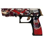 Ahşap CS-GO Kill Confirmed P250 Lastik Atar Oyuncak Tabanca
