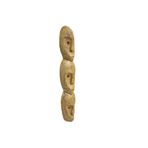 AHŞAP DEKORATİF 3 KAFALI MASK 60 CM DUVAR SÜSÜ 3LÜ MASK