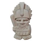 Ahşap Dekoratif Büst Heykeli Maya Totem