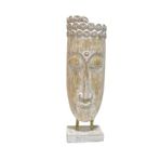 AHŞAP DEKORATİF BÜYÜK BUDA MASK AYAKLI BİBLO BUDHA 60CM
