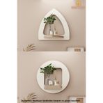 Ahşap Dekoratif Duvar Rafı 2 Li Set (Mts-284)