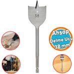 Ahşap Delme Ucu Matkap Ucu Tahta Sunta Plastik Alçıpan Delme Ucu Bits Yaprak Uç 38 mm - 1 - Gri