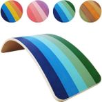 Ahşap Denge Tahtası Balance Board Doğal Ahşap Çocuk Oyuncak Oyun Tahtası - Mavi - Açık Mavi - Yeşil - 80x28