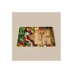 Ahşap Desenli Cam Kesme Tahtası - Renkli - 20X30 Cm