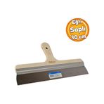 Ahsap Egri Sapli Metal Macun Spatula Temizlik Boya Siva Kazima Harc Karistirma Ispatulasi 30 Cm