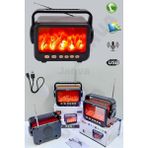 Ahşap Eskitme Nostalji Radyo Bluetooth Fm Sd Kart Aux Tasarım - Ahşap - Ceviz